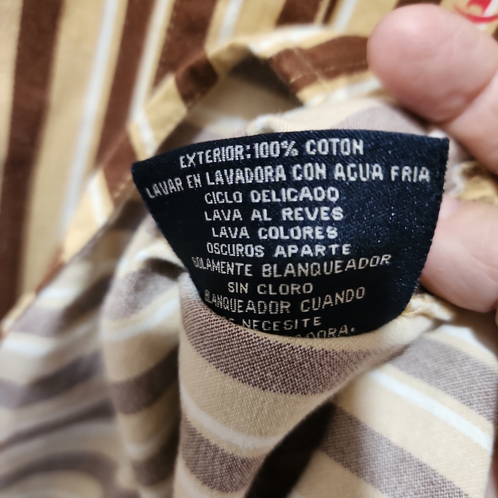 Phat farm vintage men stripe shirt long sleeve XL - Picture 8 of 10